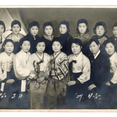 1960년 안동여고 9회 동창생 사진