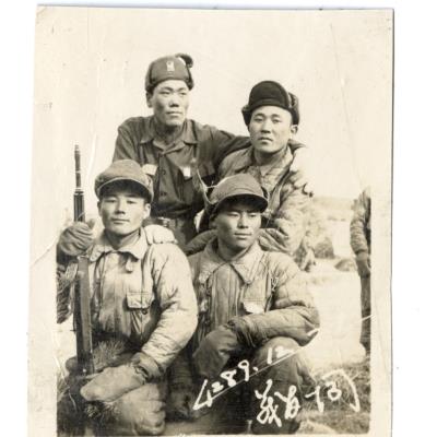 1956년 12월 군대 동기들과