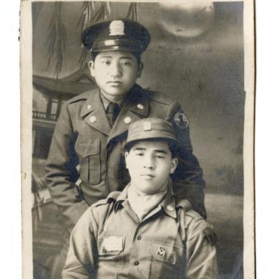 1950년대 아버지 앨범 속 군대 동기