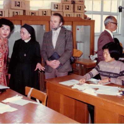 가톨릭 상지대학교 독일 마제리오 장학재단 한국담당자 내교 1978년