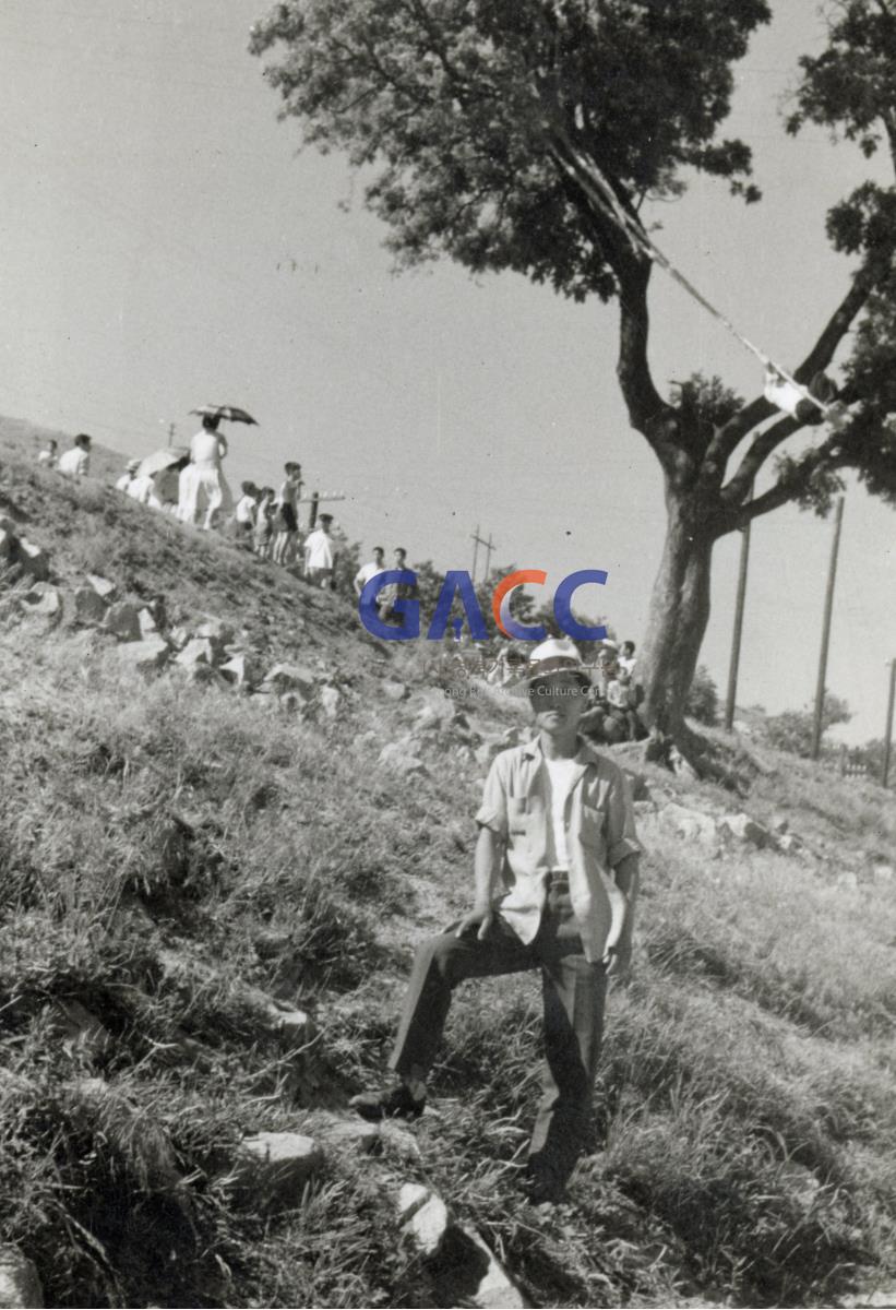 1962년 임청각 회화나무 앞 작은그림